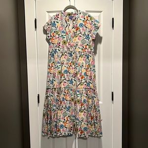 Ro’s Garden Floral Midi Dress
